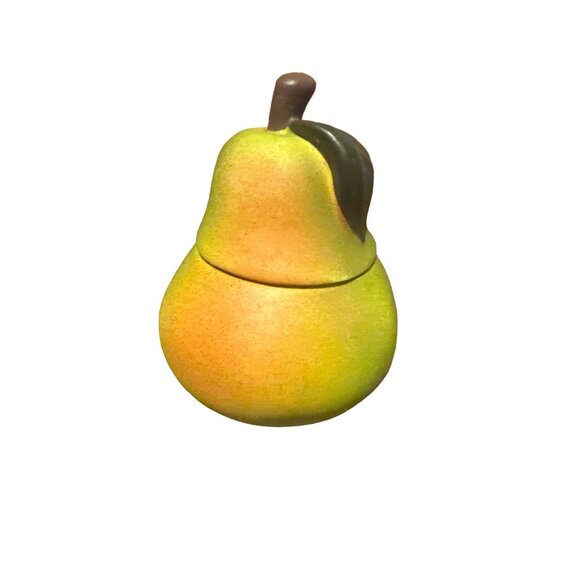 Vintage Pear-Shaped Ceramic Trinket Box candle With Lid - Picture 1 of 5